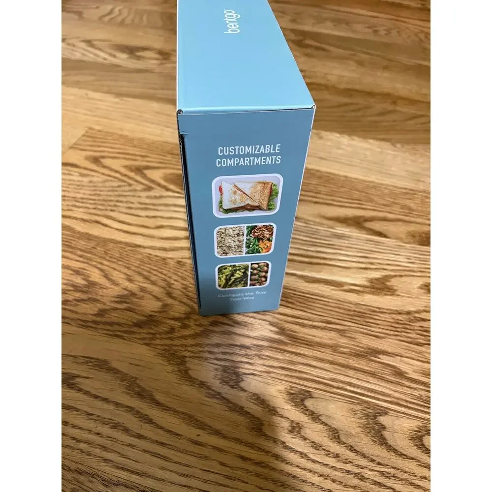 Bentgo MicroSteel Leak-Proof Lunch Box - Microwave-Safe, Oven-Safe Aqua